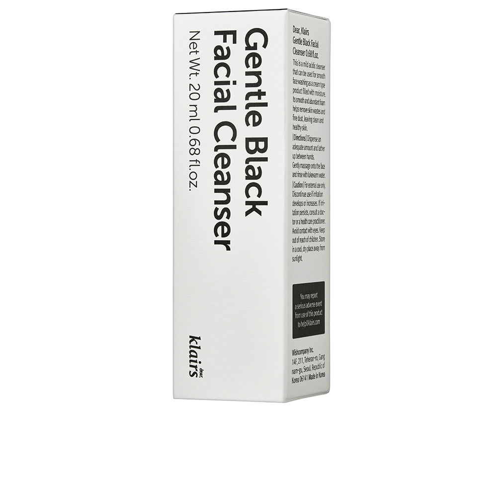 KlairsGentleBlackFacialCleanser20ml Klairs Gentle Black Facial Cleanser 20ml - Image 1