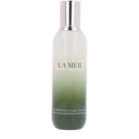 Bottle  of  La  Mer  The  Hydrating  Infusion  by  La  Mer,  a  creamy  emulsion  indicated  for  intense  skin  hydration  and  replenishment.