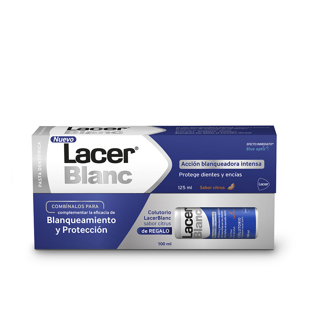 LacerLacerblancCitrusToothpasteandMouthwashSet Lacer Lacerblanc Set Pasta Dentífrica e Elixir Bucal Citrinos - Image 1