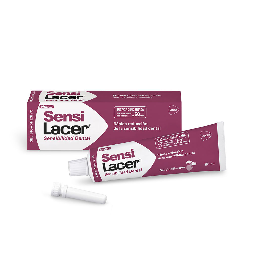 LacerSensilacerBioadhesiveGel50ml Tube of Lacer Sensilacer Bioadhesive Gel by Lacer, a bioadhesive gel indicated for reducing dental sensitivity.