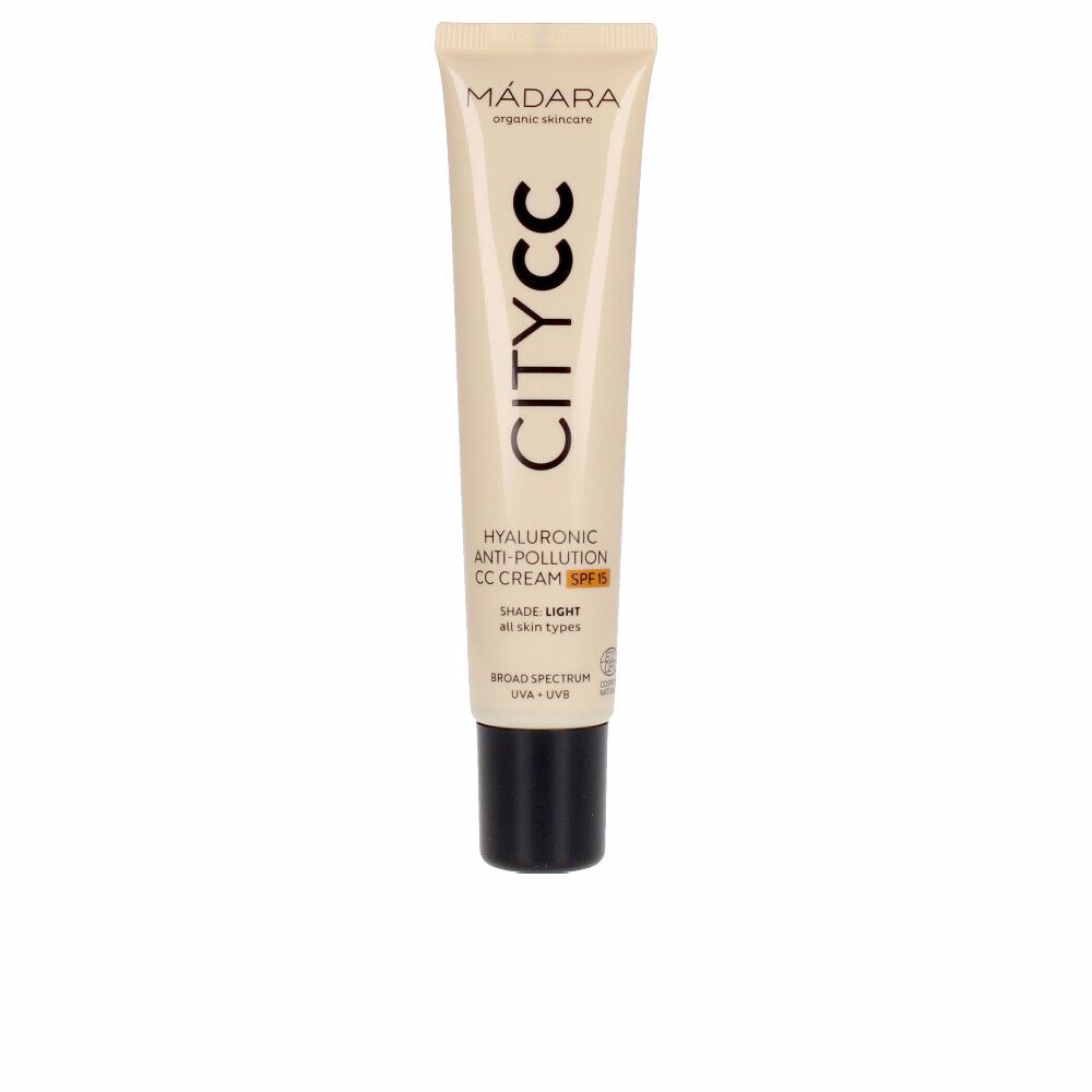 MádaraOrganicSkincareCityCCHyaluronicAnti-PollutionCCCreamSPF15Light Mádara Organic Skincare CityCC Hyaluronic Anti-Pollution CC Cream SPF15 Light