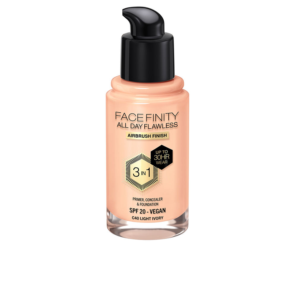 MaxFactorFacefinityAllDayFlawless3In1FoundationColorC40LightIvory30ml Max Factor Facefinity All Day Flawless 3 In 1 Foundation Color C40 Light Ivory 30ml