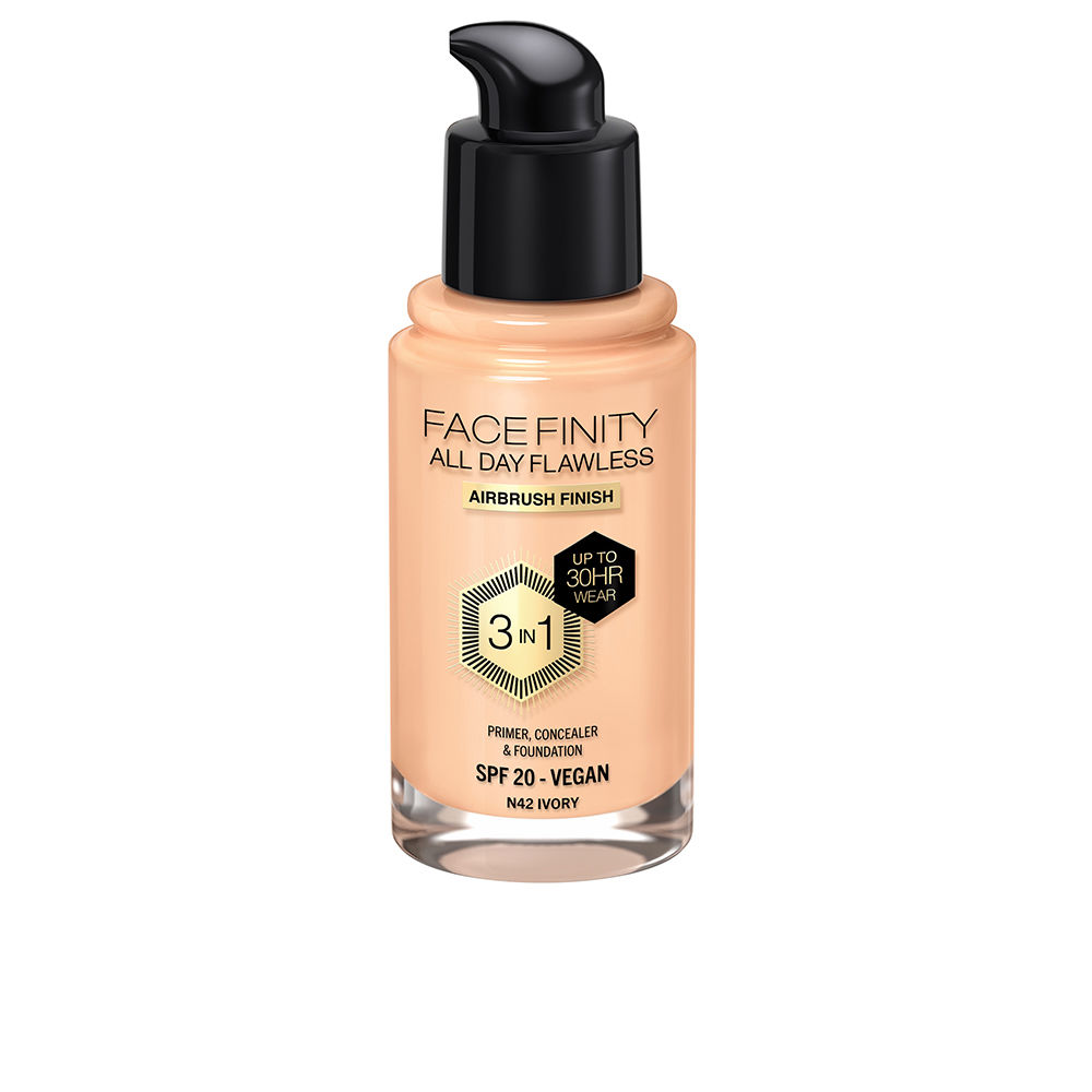 MaxFactorFacefinityAllDayFlawless3In1FoundationColorN42Ivory30ml Max Factor Facefinity All Day Flawless 3 In 1 Foundation Color N42 Ivory 30ml