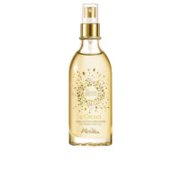 Bottle  of  LOr  Bio  Extraordinary  Oil  by  Melvita,  a  dry  oil  indicated  for  nourishing  and  repairing  the  skin  and  hair.