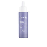 Bottle  of  Nectar  Sublime  Global  Intensive  Serum  by  Melvita,  a  facial  serum  indicated  for  redensifying  and  smoothing  the  skin.