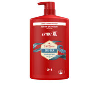 Bottle  of  Old  Spice  Deep  Sea  Shower  Gel  by  Old  Spice,  a  scented  shower  gel  indicated  for  cleansing  the  skin  and  scalp.
