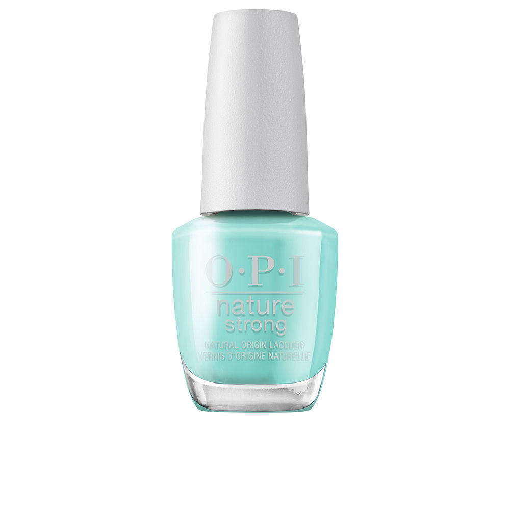 OpiNatureStrongNailLacquerColorCactusWhatYouPreach Bottle of Nature Strong Nail Lacquer Color Cactus What You Preach by Opi, a nail polish indicated for a high-shine natural finish.