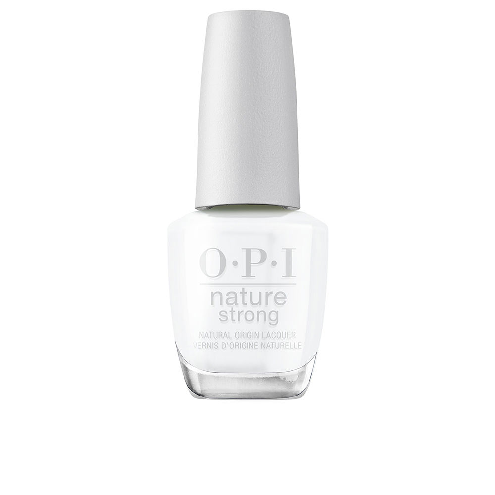 OpiNatureStrongNailLacquerColorStrongAsShell Bottle of Opi Nature Strong Nail Lacquer Color Strong As Shell by Opi, a nail polish indicated for long-lasting wear and shine.