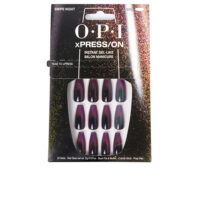Box  of  Opi  xPress/On  False  Gel-Like  Nails  Color  Swipe  Night  by  Opi,  a  set  of  false  nails  indicated  for  a  professional  manicure  finish.