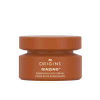 Jar  of  Origins  Ginzing  Rich  Energizing  Cream,  a  rich  cream  indicated  for  boosting  radiance  and  fighting  fatigued  dry  skin.