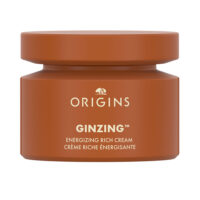Jar  of  Origins  Ginzing  Rich  Energizing  Cream,  a  rich  cream  indicated  for  boosting  radiance  and  fighting  fatigued  dry  skin.