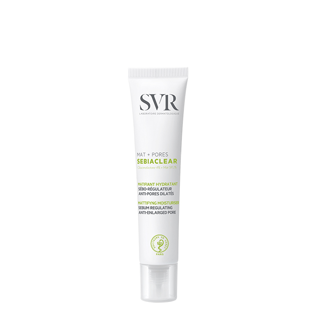 SVRSebiaclearMatPoresSebum-RegulatingAnti-EnlargedPoreMattifyingCare40ml SVR Sebiaclear Mat+Pores Cuidado Matificante Seborregulador 40ml - Image 1