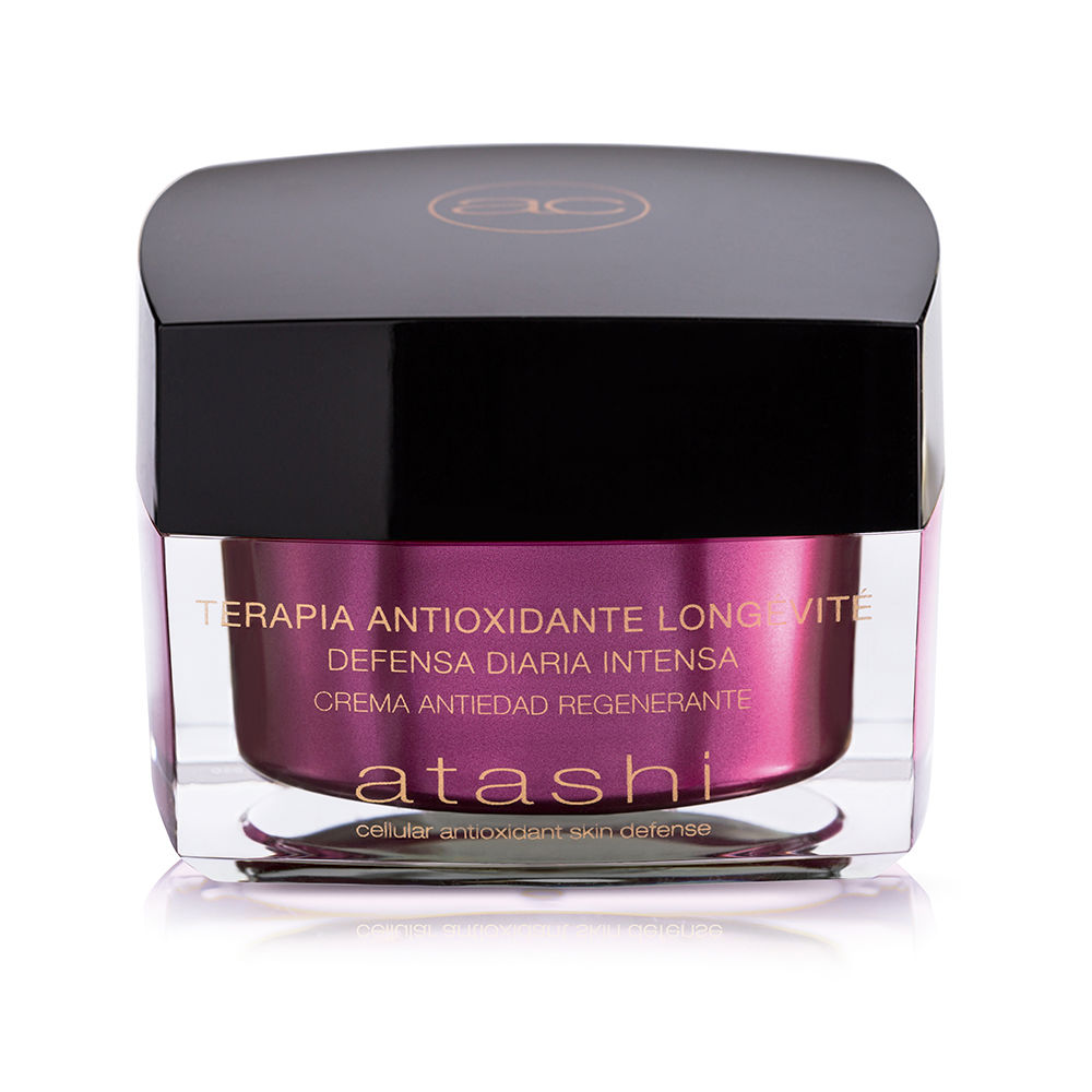 AtashiCellularAntioxidantSkinDefenseMoisturizing-RegeneratingCream50ml Jar of Atashi Cellular Antioxidant Skin Defense Moisturizing-Regenerating Cream by Atashi, a cream indicated for skin regeneration.