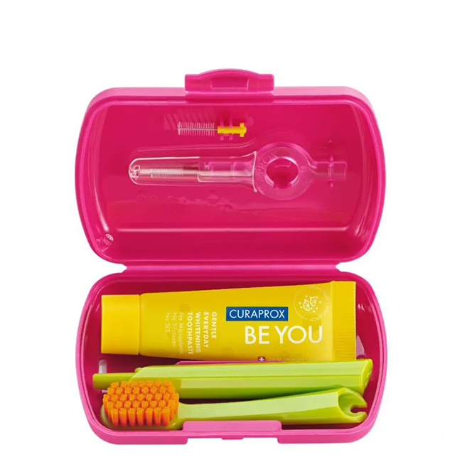 CuraproxBeYouRedTravelSet Curaprox Be You Kit de Viagem Vermelho - Image 1