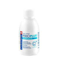 Bottle  of  Curaprox  Perio  Plus  Regenerate  Elixir  by  Curaprox,  an  elixir  indicated  for  tissue  regeneration  after  dental  surgery.