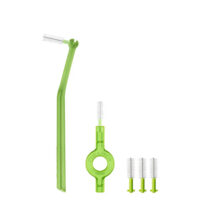 Box  of  Curaprox  Prime  Plus  Handy  Kit  Interdental  Brush  by  Curaprox,  a  brush  indicated  for  cleaning  tight  interdental  spaces.