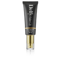 Tube  of  Delfy  CC  Cream  SPF20  Color  Cappuccino  by  Delfy,  a  silky  cream  indicated  for  evening  out  skin  tone  and  providing  SPF20  protection.