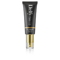 Tube  of  Delfy  CC  Cream  SPF20  Color  Sand  by  Delfy,  a  silky  cream  indicated  for  evening  out  skin  tone  and  providing  SPF20  protection.