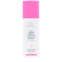 Product  container  of  Drunk  Elephant  T.L.C.  Framboos  Glycolic  Night  Serum  by  Drunk  Elephant,  a  gel-serum  indicated  for  skin  resurfacing.