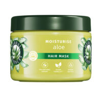 Jar  of  Herbal  Essences  Aloe  Fortifying  Mask  by  Herbal  Essences,  a  rich  hair  mask  indicated  for  repairing  damaged  hair.