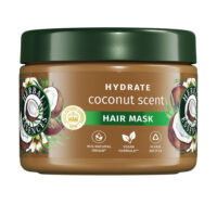 Jar  of  Herbal  Essences  Coconut  Aroma  Moisturizing  Mask  by  Herbal  Essences,  a  rich  creamy  mask  indicated  for  deep  hair  moisture.