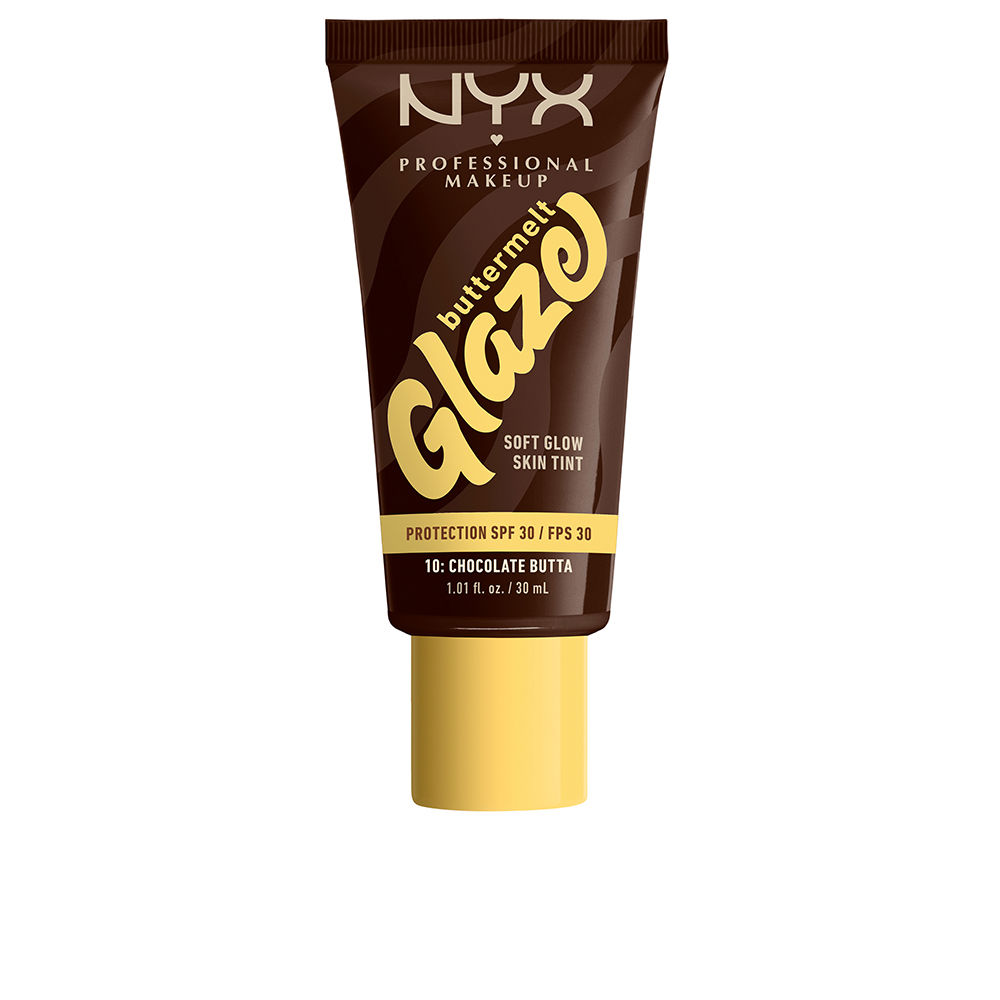 NYXButtermeltGlazeSkinTintSPF30Color10ChocolateButta30ml NYX Buttermelt Glaze Skin Tint SPF30 Color 10 Chocolate Butta 30ml