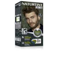Product  container  of  Naturtint  Men  Ammonia-Free  Hair  Color  6N,  a  creamy  gel  indicated  for  natural  hair  and  beard  color.