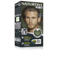 Product  container  of  Naturtint  Men  Ammonia-Free  Hair  Color  7N,  a  creamy  gel  indicated  for  natural  hair  and  beard  color.
