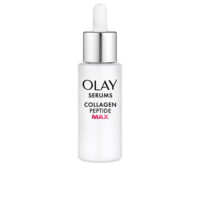 Bottle  of  Olay  Regenerist  Collagen  Peptide24  Max  Day  Serum  by  Olay,  a  face  serum  indicated  for  hydrating  menopausal  skin.