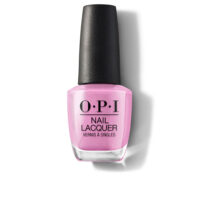 Bottle  of  Opi  Nail  Lacquer  by  Opi,  a  creamy  nail  polish  indicated  for  long-lasting  wear  and  a  natural  finish.
