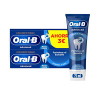 Box  of  Oral-B  Advanced  Enamel  Strengthening  Toothpaste  Set  by  Oral-B,  a  toothpaste  indicated  for  strengthening  enamel.
