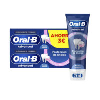 Box  of  Oral-B  Advanced  Gum  Protection  Toothpaste  Set  by  Oral-B,  a  toothpaste  indicated  for  improving  gum  health.