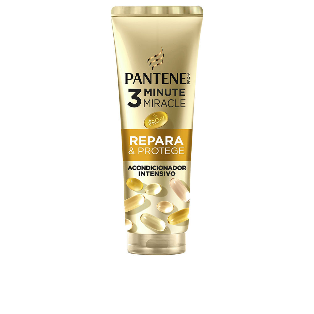 Pantene3MinuteMiracleRepairandProtectIntensiveConditioner220ml Pantene 3 Minute Miracle Amaciador Intensivo Reparação e Proteção 220ml - Image 1