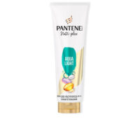 Bottle  of  Pantene  Aqua  Light  Conditioner  by  Pantene,  a  conditioner  indicated  for  strengthening  fine  hair  without  weighing  it  down.