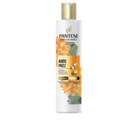 Bottle  of  Pantene  Miracle  Anti  Frizz  Shampoo  by  Pantene,  a  shampoo  indicated  for  deeply  hydrating  and  eliminating  frizz.