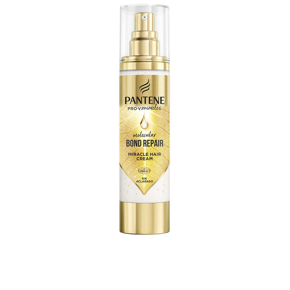PanteneMiracleMolecularBondRepairHairCream90ml Tube of Pantene Miracle Molecular Bond Repair Hair Cream by Pantene, a leave-in cream indicated for restoring damaged hair structure.