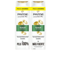 Bottle  of  Pantene  Soft  and  Smooth  Shampoo  by  Pantene,  a  lightweight  shampoo  indicated  for  hydrating  and  softening  hair.