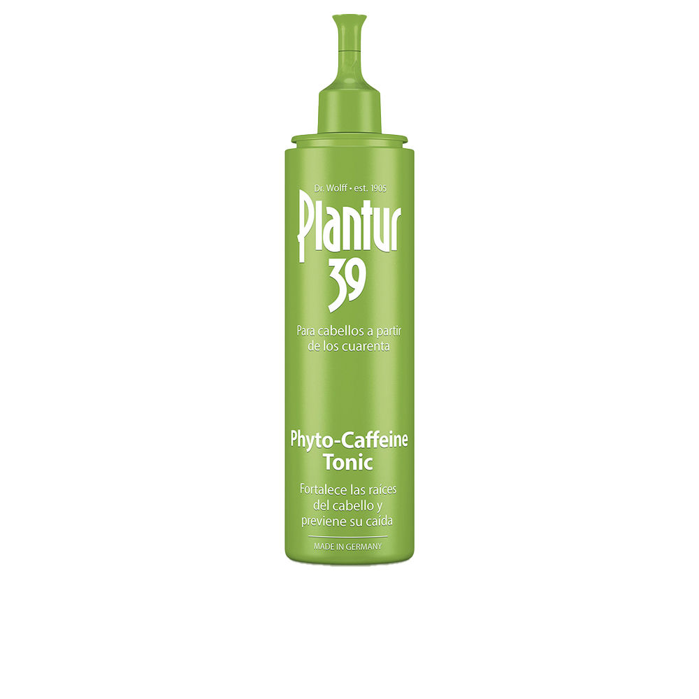 Plantur39Phyto-CaffeineAnti-HairLossTonic200ml Bottle of Plantur 39 Phyto-Caffeine Anti-Hair Loss Tonic by Plantur, a tonic indicated for stimulating hair roots.