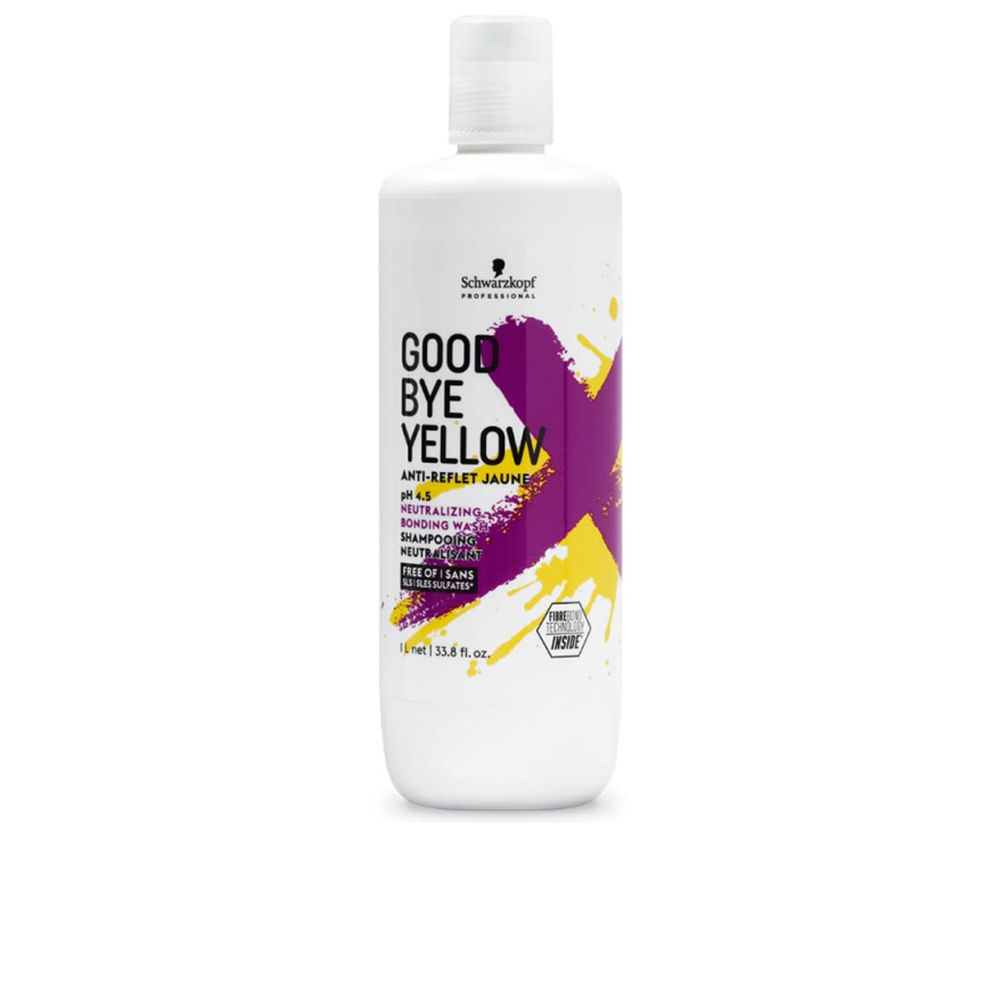 SchwarzkopfGoodbyeYellowNeutralizingBondingShampoo1000ml Schwarzkopf Goodbye Yellow Neutralizing Bonding Shampoo 1000ml
