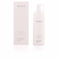 Bottle  of  Skeyndor  Urban  White  Foaming  Cleanser  by  Skeyndor,  a  foaming  gel  indicated  for  deep  cleansing  and  brightening.
