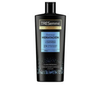 Bottle  of  Tresemmé  Intense  Hydration  Shampoo  by  Tresemmé,  a  shampoo  indicated  for  hydrating  dry  and  damaged  hair.