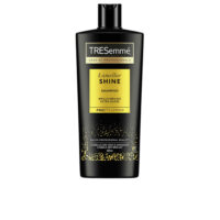 Bottle  of  Tresemmé  Lamellar  Shine  Shampoo  by  Tresemmé,  a  shampoo  indicated  for  restoring  hair  vitality  and  shine.