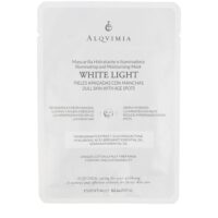 Jar  of  Alqvimia  White  Light  Illuminating  and  Moisturizing  Mask  by  Alqvimia,  a  mask  indicated  for  brightening  and  hydrating  skin.