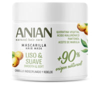 Jar  of  Anian  Smooth  And  Soft  Vegetable  Keratin  Hair  Mask  by  Anian,  a  creamy  mask  indicated  for  repairing  damaged  hair.