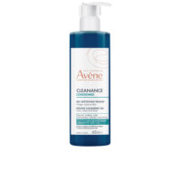 Bottle  of  Avène  Cleanance  Comedomed  Peeling  Cleansing  Gel  by  Avène,  a  gel  cleanser  indicated  for  unclogging  pores  and  blemishes.