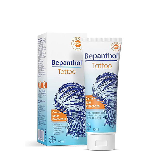 BepanthenTattooSolarCreamSPF5050ml Bepanthen Tattoo Creme Protetor Solar SPF50+ 50ml - Image 1