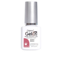 Bottle  of  Beter  Gel  iQ  Nail  Polish  Color  Berry  Much  by  Beter,  a  semi-permanent  polish  indicated  for  a  glossy  manicure.