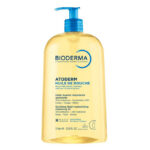Bottle of Bioderma Atoderm Shower Oil by Bioderma, a shower oil indicated for nourishing and soothing irritated body skin.