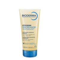 Bottle  of  Bioderma  Atoderm  Ultra-Nourrissant  Anti-Irritation  Shower  Oil  by  Bioderma,  an  oil  indicated  for  nourishing  the  skin.