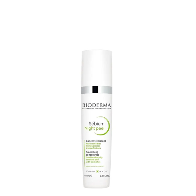 BiodermaSebiumNightPeelSmoothingConcentrate40ml Bioderma Sébium Night Peel Concentrado Alisante Aperfeiçoador 40ml - Image 1